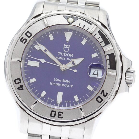 TUDOR Hydro note 85190 Date blue Dial Automatic Boy's Watch_878351 - Picture 2 of 11